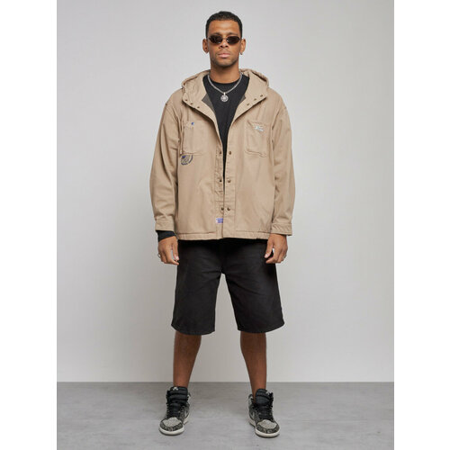 фото Джинсовая куртка mtforce, размер 50, бежевый