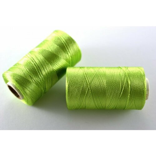 Нитки Doli для кистей и вышивки, цвет 0957 салатовый, 100% вискоза, 500м, 1шт