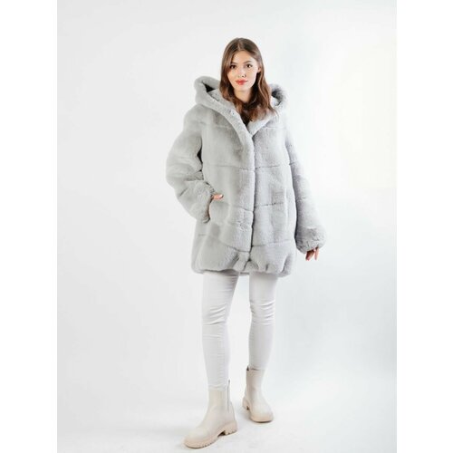 Пальто Original Fur company, размер 50, голубой