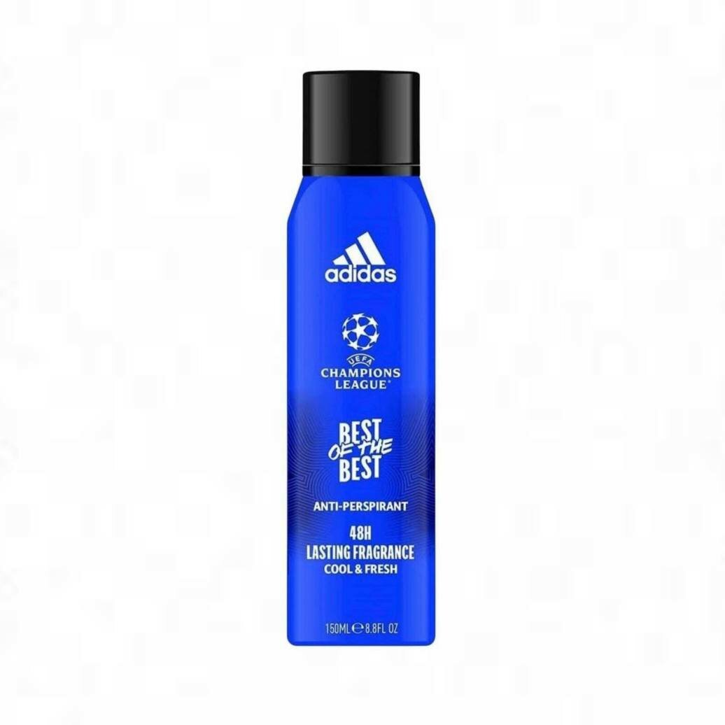 Дезодорант-спрей Adidas UEFA Best of the Best 48H антиперспирант мужской 150 мл (из Финляндии)