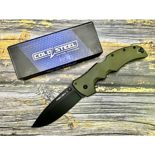 Нож складной Cold Steel CS27BSODBK Recon 1, OD Green Handle