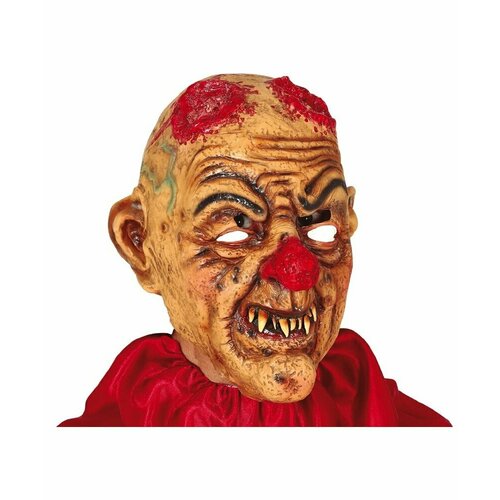 латексная маска кукла чаки реквизит для косплея страшная латексная маска героев фильмов реалистичная маска на хэллоуин Латексная маска Окровавленный клоун (18241)