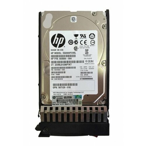 Жесткий диск HP 718681-001 900Gb SAS 25 HDD 3179000₽
