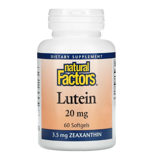 Natural Factors Lutein (Лютеин) 20 мг 60 гелевых капсул