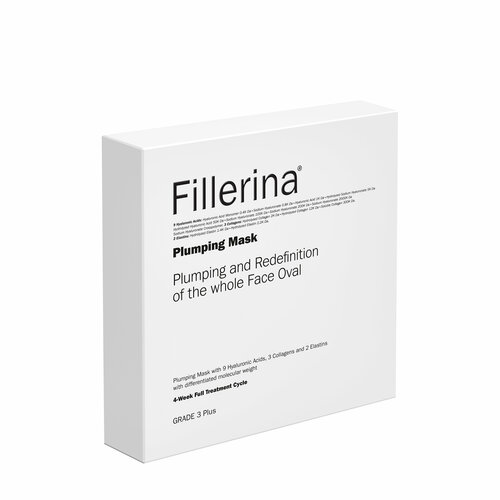 Fillerina Набор увлажняющих масок для лица Fillerina Plumping Mask, уровень 3 4 х 25 мл