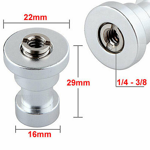 Переходник-адаптер 1/4 дюйма на 3/8 дюйма для штативов