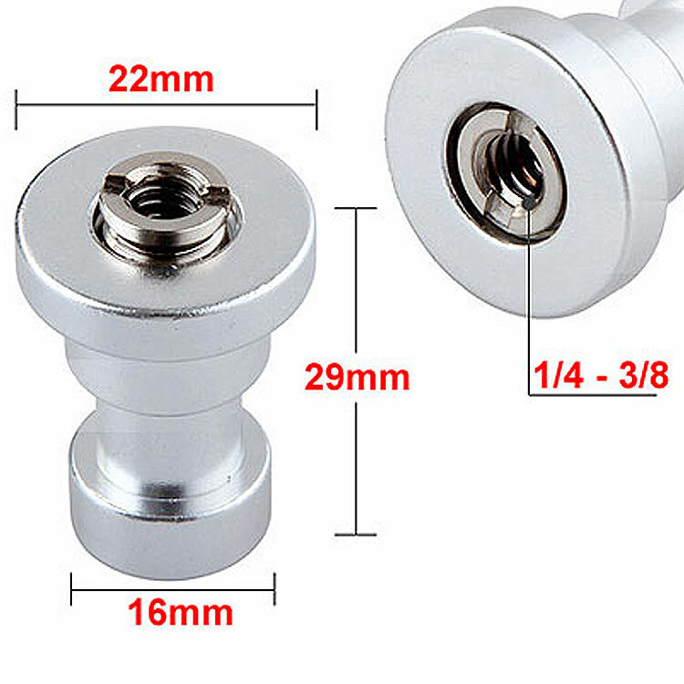 Переходник-адаптер 1/4 дюйма на 3/8 дюйма для штативов