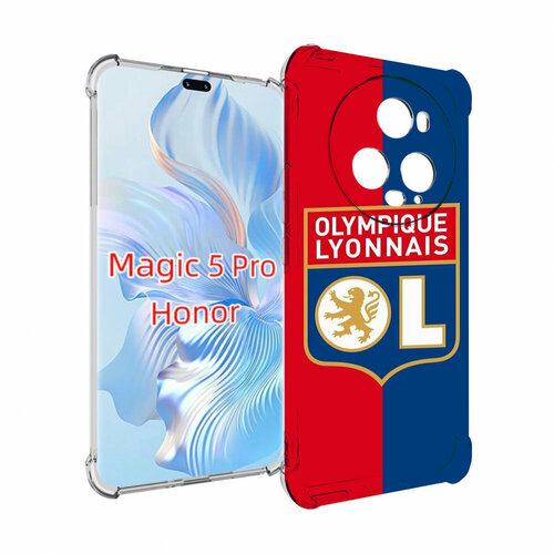 Чехол MyPads фк лион эмблема для Honor Magic 5 Pro задняя-панель-накладка-бампер