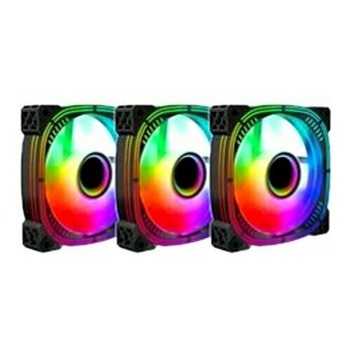 Вентилятор для корпуса Lamptron Prism+ ARGB Black (3 шт.) (LAMP-PAF01)