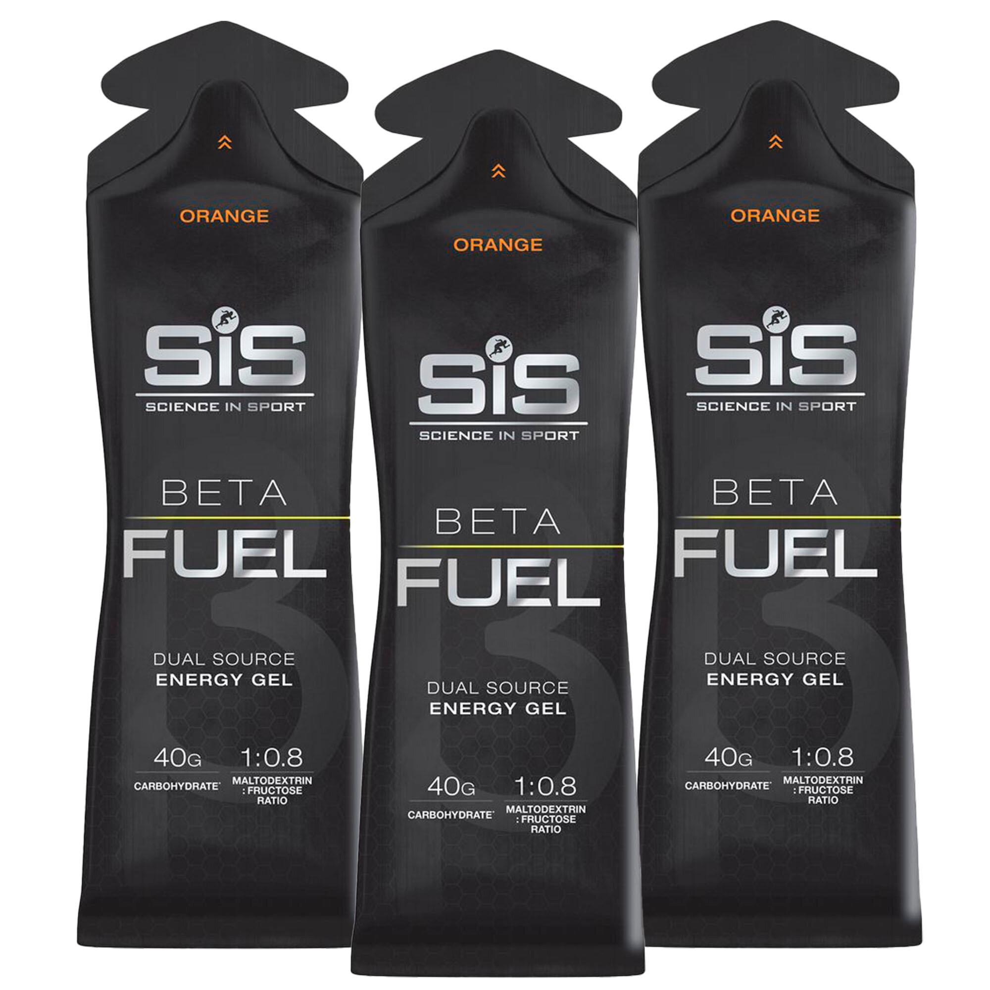 Гель питьевой SCIENCE IN SPORT (SiS) Gel Beta Fuel 3 x 60 мл, Апельсин