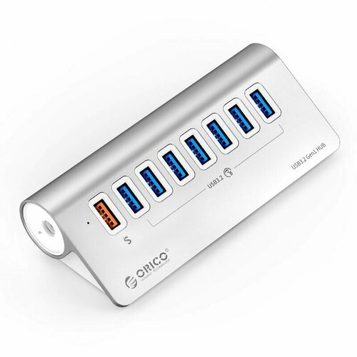 USB-концентратор ORICO серебристый ORICO-M3U7Q1-10-EU-SV-BP 949000₽