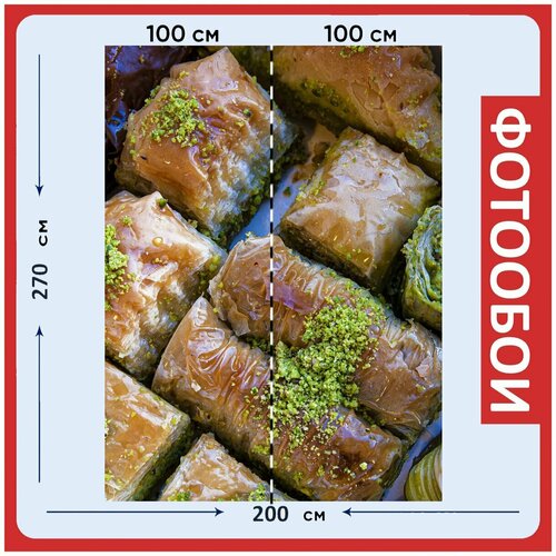 Фотообои Конфетти конфеты десерт 200x270 см флизелиновыена стену 2960₽