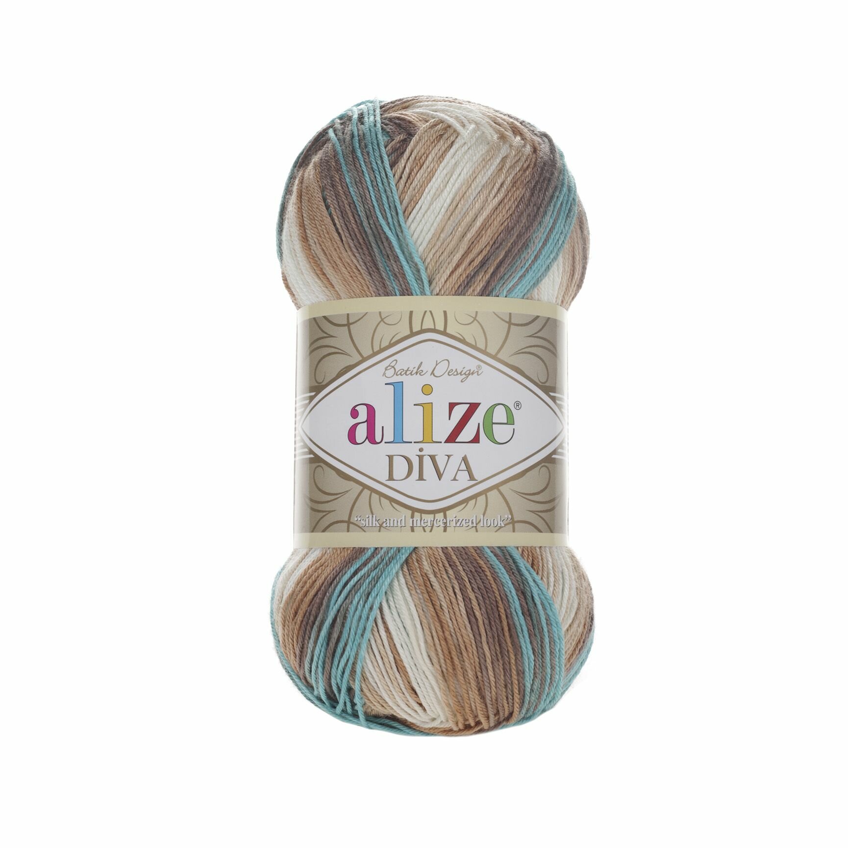 Пряжа Дива батик (Diva batik Alize) упаковка 5 мотков 100 г. 350 м. 100% микрофибра акрил цвет 4603