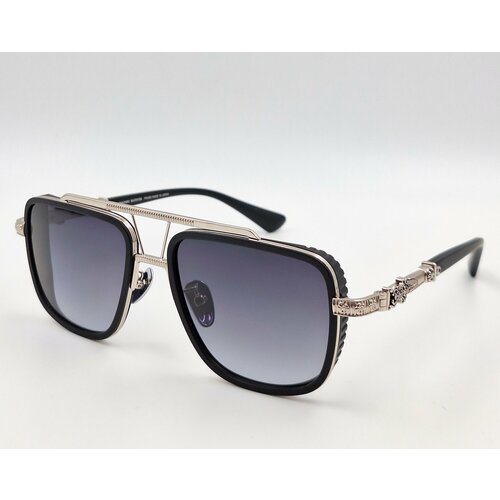 Солнцезащитные очки Chrome Hearts, серебряный