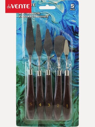 Изображение товара Мастихины художественные, шпатели для лепки в наборе 5 шт