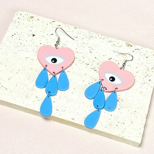 Серьги Bag & You, голубой