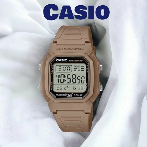 фото Наручные часы casio, коричневый
