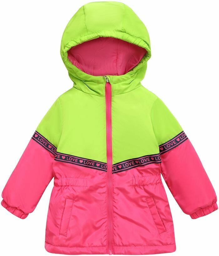 Куртка Kari Kids размер 6-7 зеленый розовый