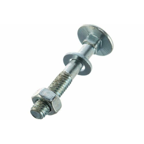 Болт мебельный оц 6х30 с гайкой и усиленной шайбой 4 шт 250₽