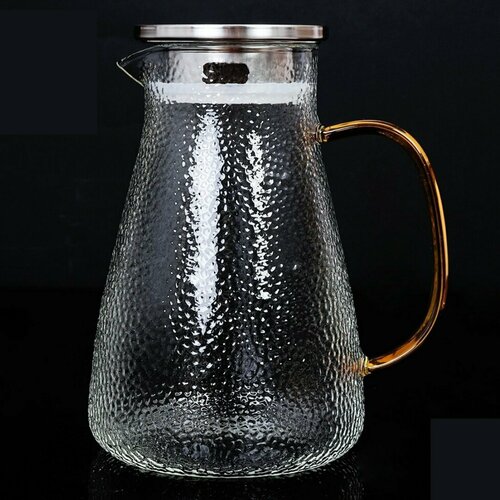 Кувшин стеклянный с крышкой 1500 мл для воды и лимонада 1235₽