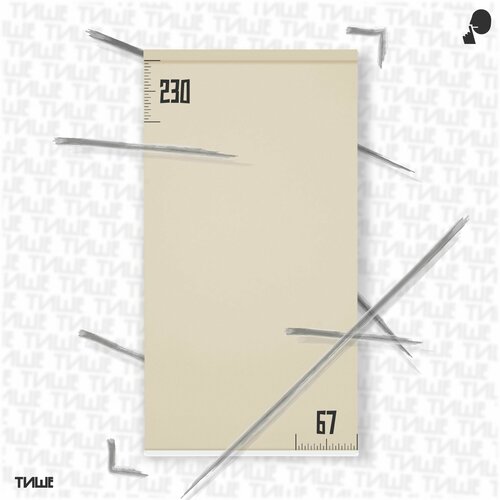 Рулонная штора/жалюзи Кремово-бежевый 67x230