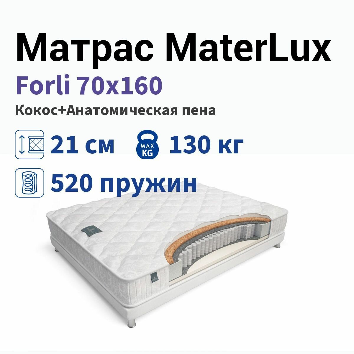 Матрас MaterLux Forli 70x160
