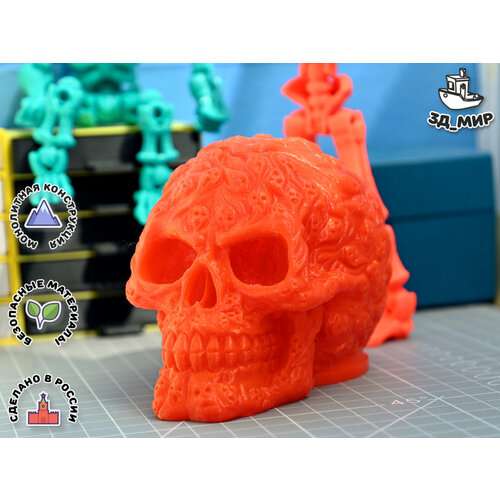 Фигурка Череп с душами оранжевый 850₽