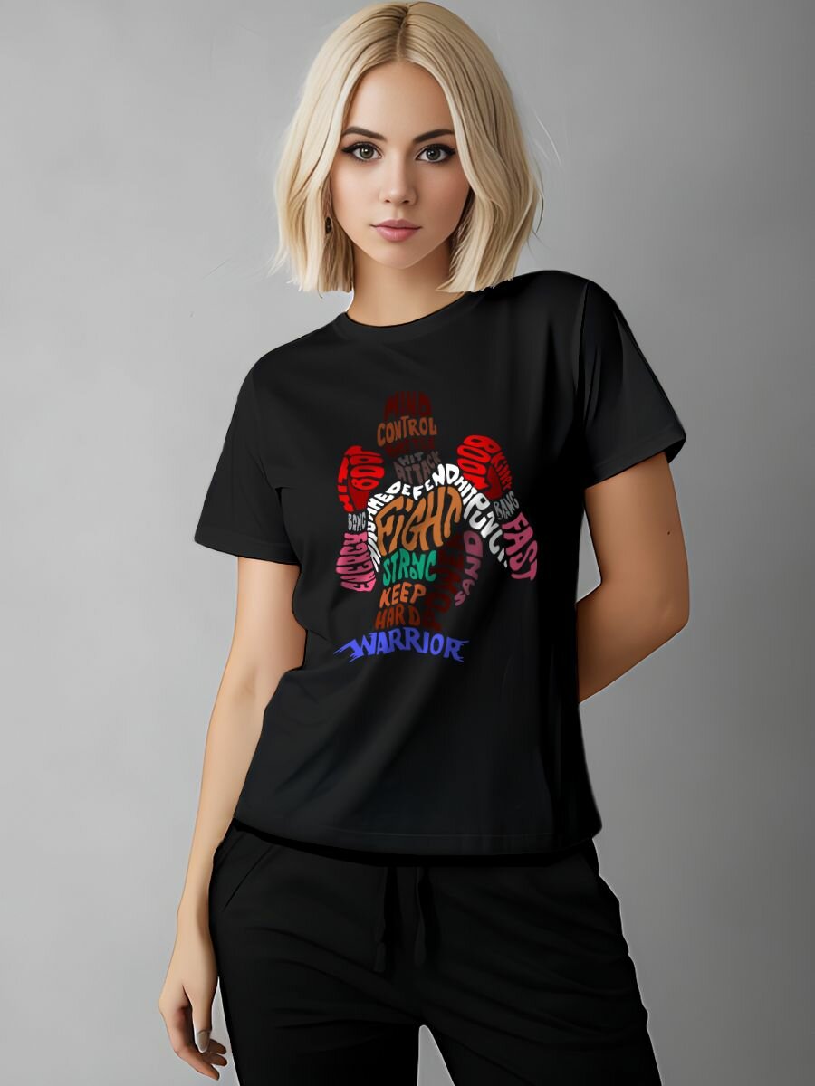 Футболка Printech размер S (40-42) черный