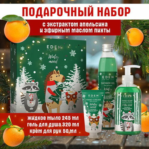 Набор подарочный новогодний EDEN Winter mood №3 пихта, апельсин