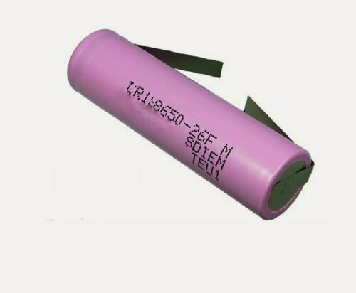 Изображение товара Аккумулятор Li-Ion 2600 мА·ч 3.7 В Samsung ICR18650-26F с выводами, в упаковке: 1 шт.