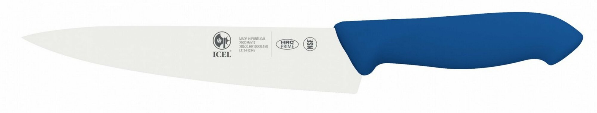 Нож поварской 18/31 см, Шеф, синий, антибактер. ручка Icel HoReCa