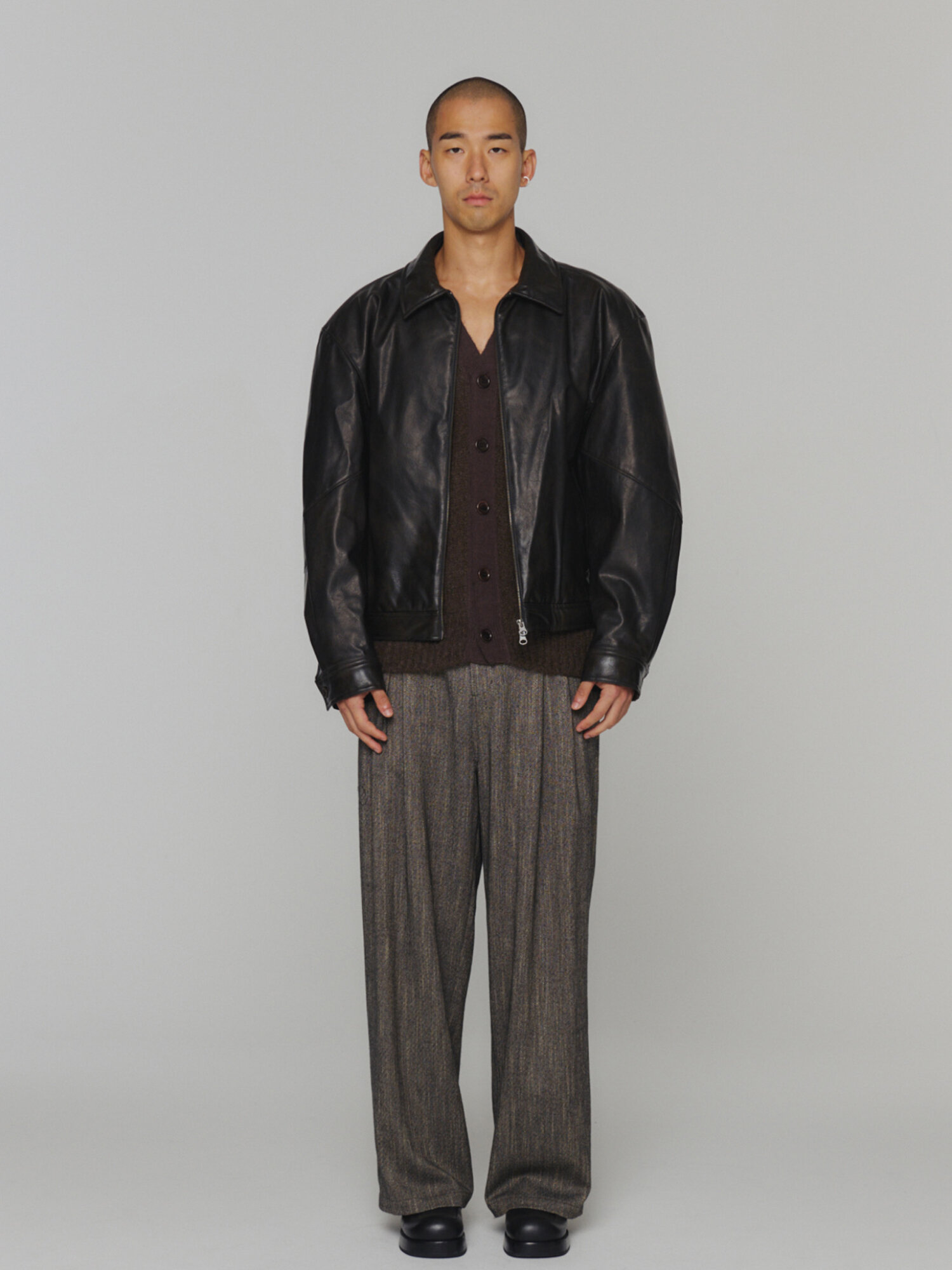 Бомбер AMOMENTO Vegan Leather Blouson, размер L, black — фото 1