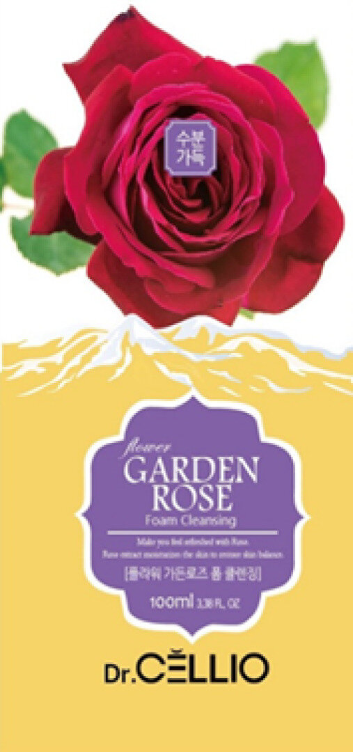 Дрсл FOAM Пенка для умывания с экстрактом розы DrCELLIO G70 FLOWER GARDEN ROSE FOAM CELANSING