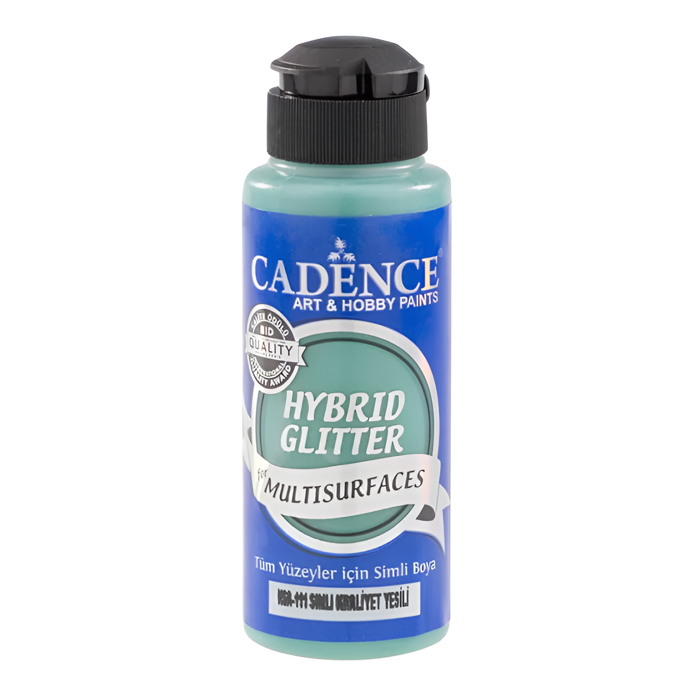 Акриловая краска Cadence Hybrid Glitter Acrylic Paint, 120 ml. Palm Royal HSA-111 с золотым глиттером