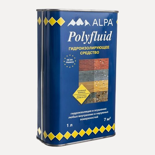 Изображение товара Средство для гидроизоляции пропиточное Alpa Polyfluid (1л)