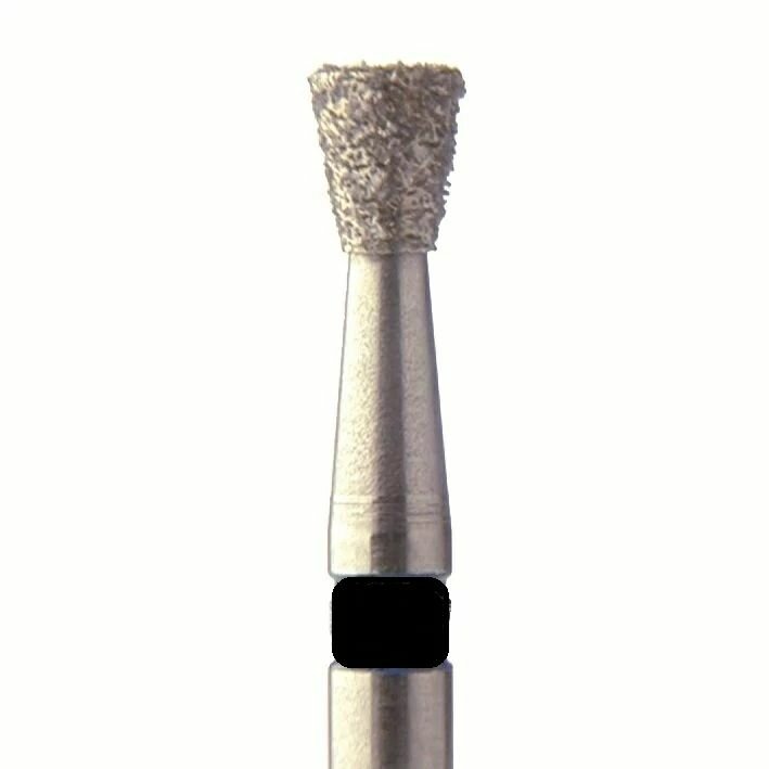 Бор алмазный 805 016 FG, черный, 5 шт. Форма: обратный конус с плоским концом