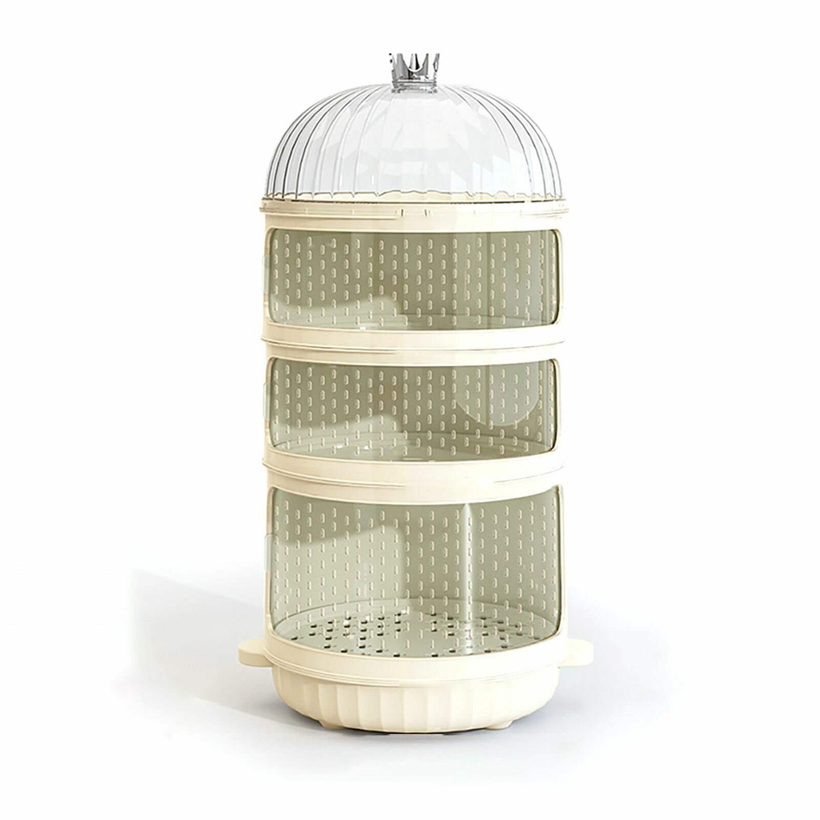 Пыленепроницаемый ящик для хранения продуктов питания Многофункциональный герметичный контейнер для хранения продуктов питания на лето 4 слоя