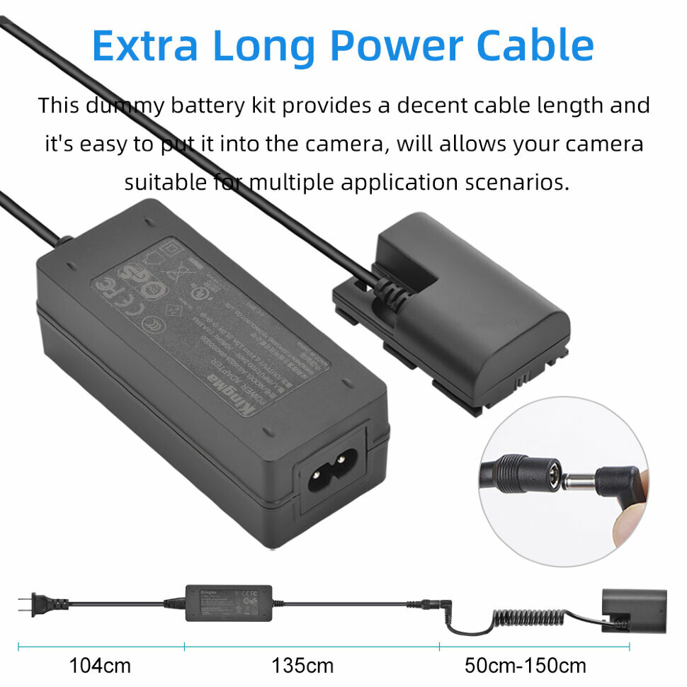 Изображение Система питания KingMa LP-E6 + EU plug