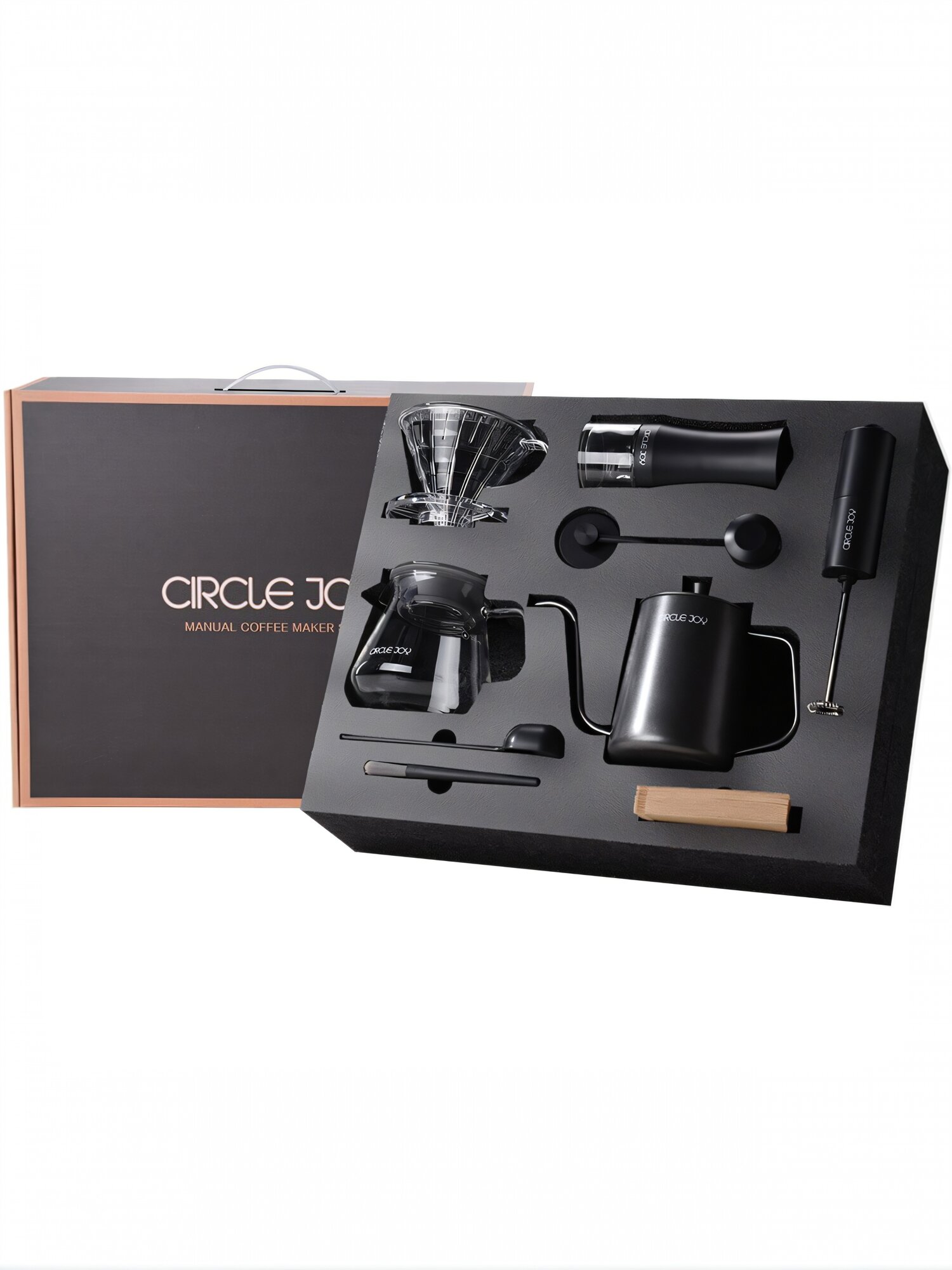Подарочный набор Circle Joy Manual Coffee Maker Set 9 in 1 для приготовления кофе CN — фото 1