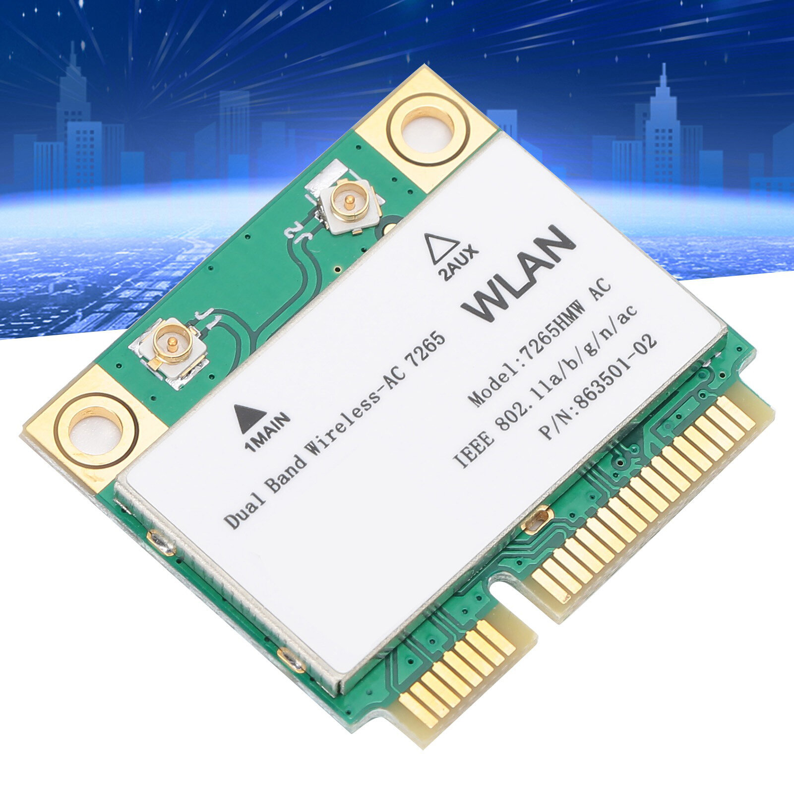 Сетевая карта WiFi с Bluetooth 4.2, MINI PCI-E, до 867 Мбит/с, для Asus/Acer/Dell/Samsung/Toshiba/Sony