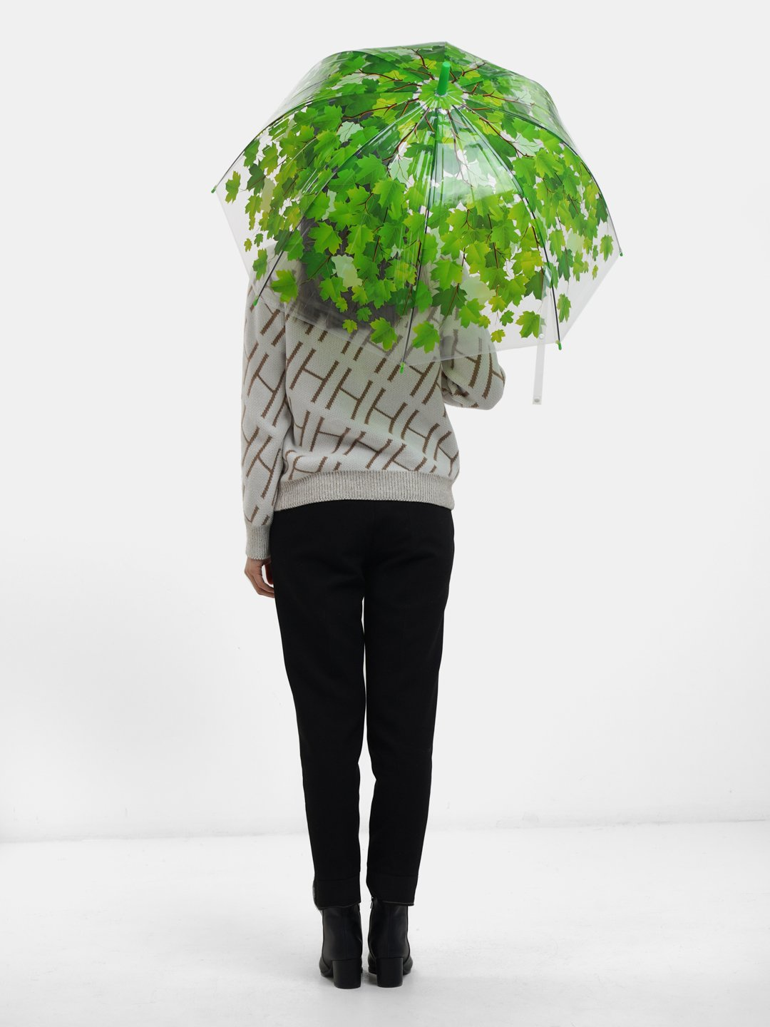 Зонт-трость , зелeный — фото 1