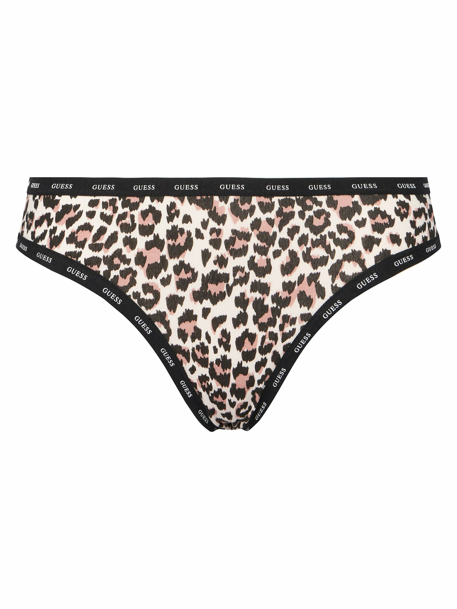 Трусы GUESS Printed Basic, комплект из 3 шт., размер S, коричневый/черный — фото 1