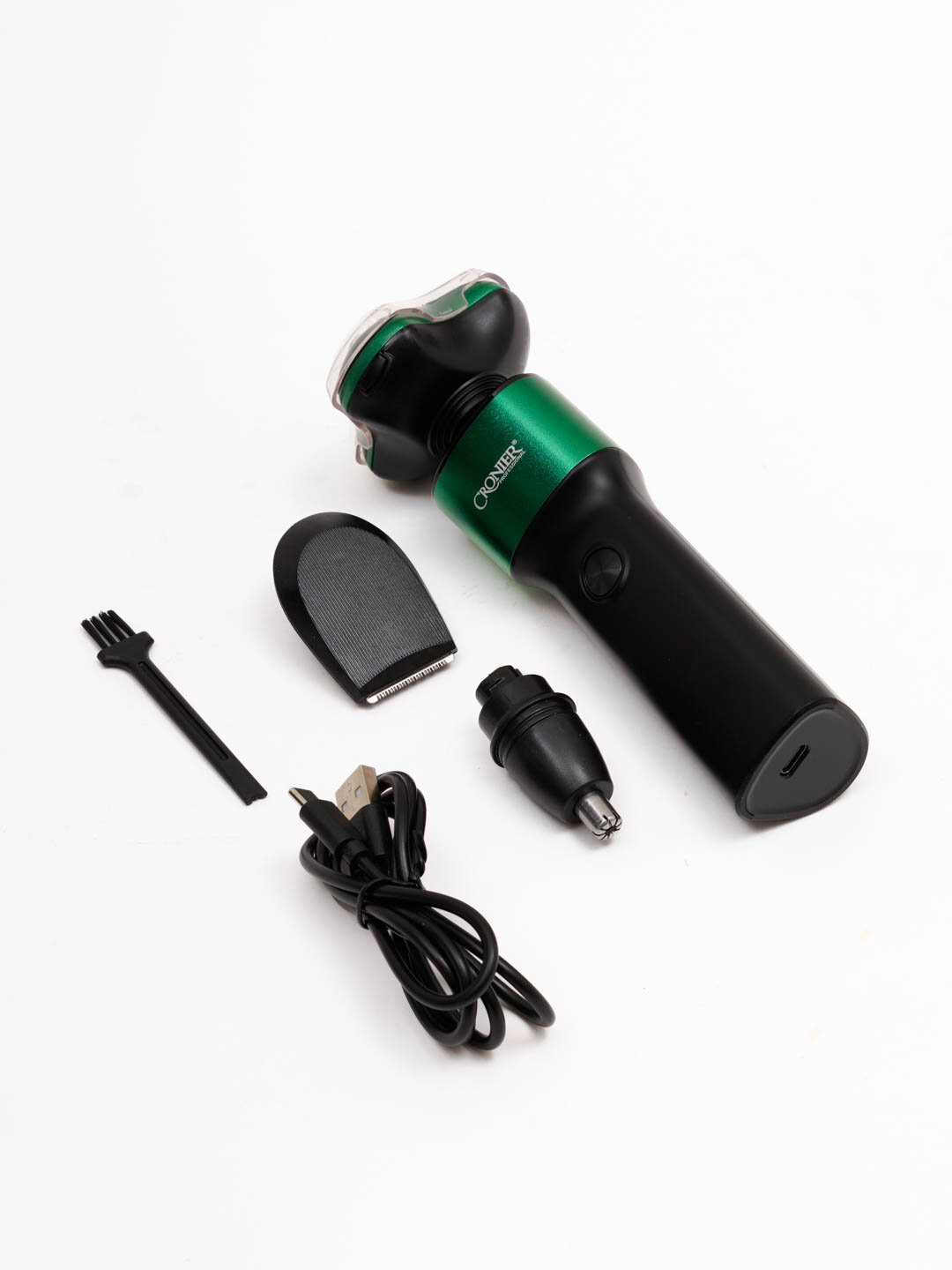 Электробритва Cronier 3 в 1, для мужчин, триммер, для волос, бороды — фото 1