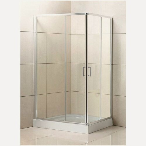 Изображение товара Душевой уголок BelBagno UNO-195-AH-2-120/100-C-Cr хром, стекло прозрачное 5 мм (1200х1950х1000)