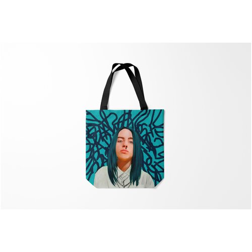 фото Сумка-шоппер / 40х40 см / разная музыка / billie eilish burnettie