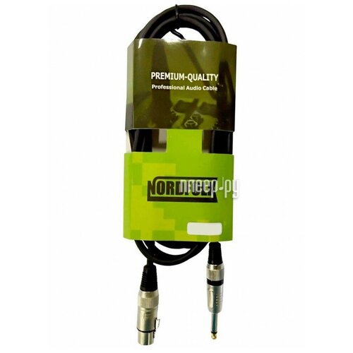 Кабель аудио 1xJack - 1xXLR NORDFOLK NMC246/5M 5.0m кабель xlr f jack 6 3 мм m ts моно ugreen черный 1 метр