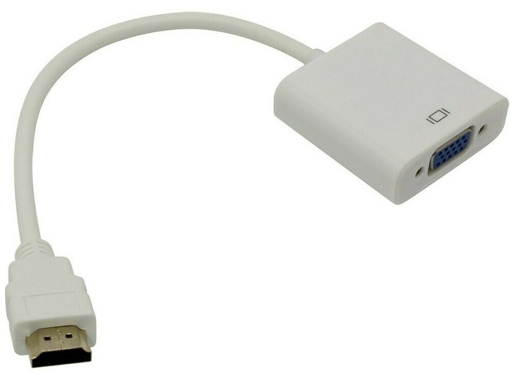 Адаптер HDMI M (выход) - VGA F (вход) однонаправленный 20 см KS-is