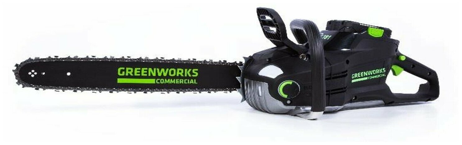 Цепная пила аккумуляторная Greenworks GC82CS25, 82V, 46 см, бесщеточная, с 1хАКБ 5 А.ч. и ЗУ 2007507UB - фотография № 1