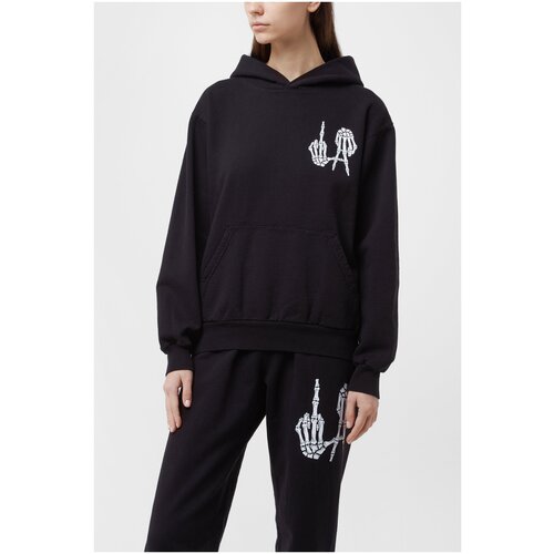 фото Худи local authority цвет черный размер 44