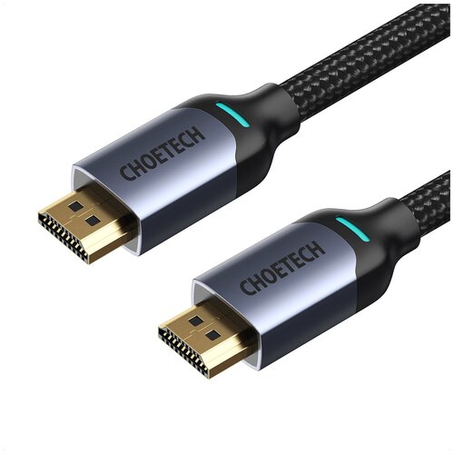 Кабель Choetech HDMI 8K@60Hz 48Gbps в нейлоновой оплетке, 2м (XHH01) кабель choetech hdmi 8k 60hz 48gbps в нейлоновой оплетке 2м xhh01